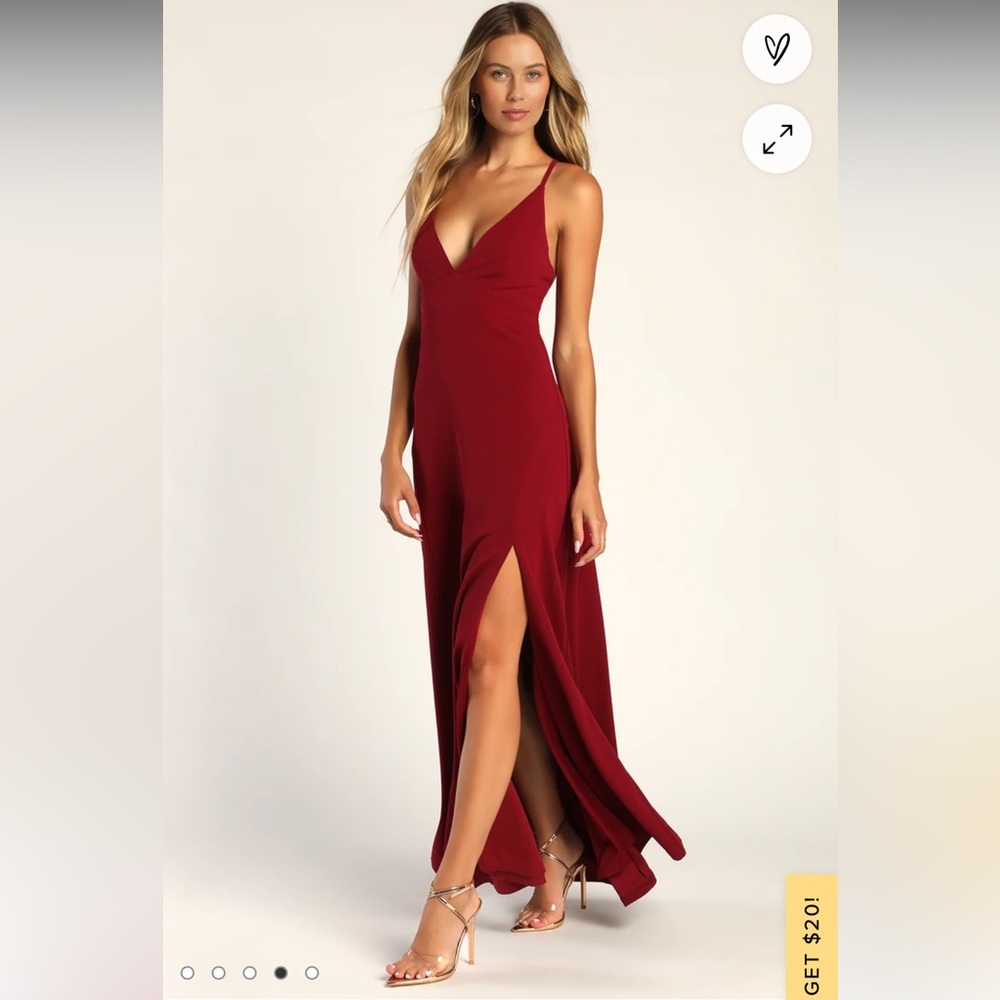 Wine colored maxi